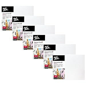 Mont Marte Canvas Panel (Pack of 6), 12 X 16 inches, Great Canvas Boards for Students to Professional Artists