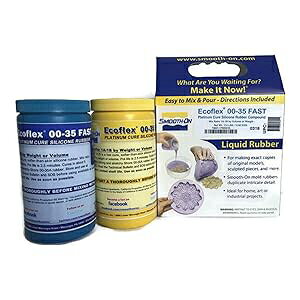 Smooth-On ECOFLEX 00-35 v`idVR[ S RpEh Lbg - 2 |h Smooth-On ECOFLEX 00-35 Fast Platinum Cure Silicone Rubber Compound Kit- 2 Lbs