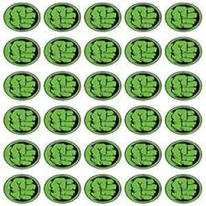 30 x HpJbvP[Lgbp[ ? nNq[[Sp[eB[RNV̐HpP[LfR[V HpEGn[XV[g My Smart Choice 30 x Edible Cupcake Toppers Hulk Hero Logo Party Collection of Ed