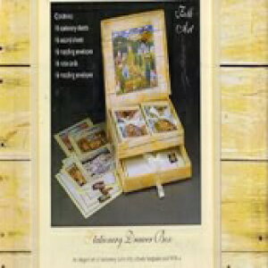 民芸文具引き出しボックス Folk Art Stationery Drawer Box