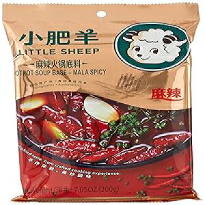 gV[v X[v̑f тh 200g X[v̑f }[XpCV[×5 Little Sheep Soup Base Numbing and Spicy 200g Hot Pot Soup Base MALA SPICY X 5Bags
