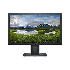 Dell 20 E2020H 19.5-inch 60Hz Small Thin Monitor for Laptop, Computer & Desktop, HD+ 1600 x 900p, , LED Display, VGA/Displayport Connectivity - Black