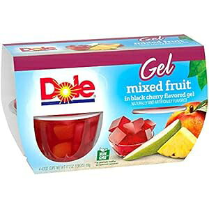 Dole t[c{E ubN`F[WF~bNXt[cAOet[̃wV[XibNA4`4.3IX (6pbN)Av24Jbv Dole Fruit Bowls Mixed Fruit in Black Cherry Gel, Gluten Fr