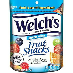 Welch's Fruit Snacks, Mixed Fruit, Perfect for Sharing, Gluten Free, Bulk Bag, 8 oz (Pack of 1)
