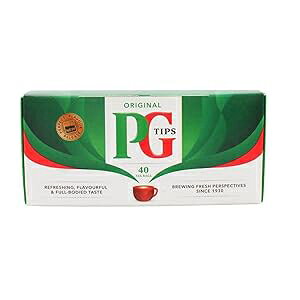 PG Tips Non-Pyramid Black Tea - 40 Bags Per Pack - (6 Pack)