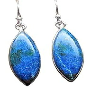 �V�R�V���b�^�J�C�g 925 �\���b�h �X�^�[�����O �V���o�[ �C�������O 40mm Natural Rocks by Kala Natural Shattuckite 925 Solid Sterling Silver Earrings 40mm
