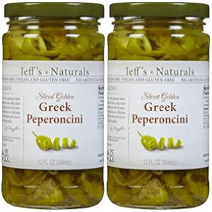 Jeff's Garden Jeff's Naturals Sliced Golden Greek Peperoncini - 12 oz - 2 pk