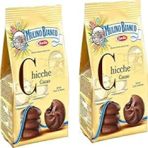 Mulino Bianco: RRAN[l߂u`bPvV[gP[L - 7.05 IX (200g) 2 pbN [C^AA] Mulino Bianco: "Chicche" Shortcake filled with cocoa cream - 7.05 Oz (200g) Pack of 2 [ Italian Import ]