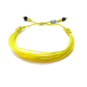 Yellow Awareness String Bracelet for Adenosarcoma, Bladder Cancer, Bone Cancer, Endometriosis, Ewings Sarcoma, Spina Bifida Handmade by Rumi Sumaq Jewelry
