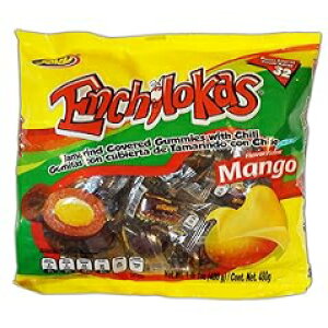 Wr[EGVJXELfB[B}S[̃^}h`ŕO~Bd 1 |h 1 IX Jovy Enchilokas Candy. Mango Flavored Tamarind Covered Gummies With Chili. Net wt 1-lb 1-oz