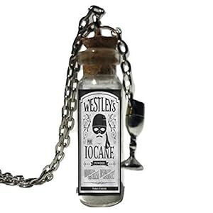 �v�����Z�X �u���C�h �E�F�X�g���[�̃C�I�J�� �p�E�_�[ 1 1/2 �C���` �K���X�{�g�� �l�b�N���X The Spider's Parlor The Princess Bride Westley's Iocane Powder 1 1/2 Inches Glass Bottle Necklace