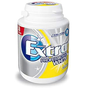 GNXg vtFbVi zCg VK[t[ `[CK: CITRUS Ė\e 50 BK Wriglleys EXTRA Professional WHITE Sugar-free chewing gum: CITRUS re-closable container 50pc. of gum