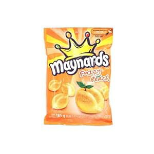 Ci[Y O~ t@W[ s[` LfBA185gA12 pbN {Ji_A} Maynards Gummy Fuzzy Peach Candy, 185g, 12 pack {Imported from Canada}