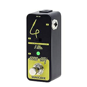 SONICAKE Aby Pedal, AB Box Line Selector Ab Switch Mini Guitar Effect Pedal True Bypass - Sonic ABY