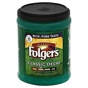 Folgers Classic Roast Decaffeinated Ground Coffee IOVaOe, (Pack of 2), 2Pack (11.3 oz)