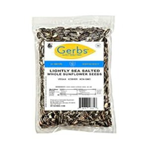 GERBS yCЂSq}̎A16 IX܁A[XgAgbv 14 HAQt[A`qg݊Ar[KAPgApIth[ GERBS Lightly Sea Salted Whole Sunflower See
