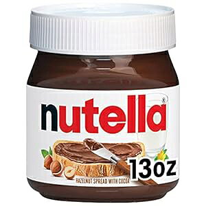 ke w[[ibc Xvbh RRA Hp C[X^[x[LOɍœK 13IX W[ Nutella Hazelnut Spread with Cocoa for Breakfast, Great for Easter Baking, 13 oz Jar