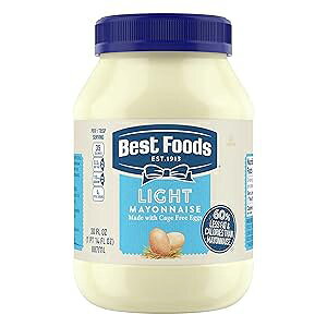 Best Foods Mayonnaise Light Mayo For A Creamy Sandwich Spread or Condiment Made With 100% Cage-Free Eggs 30 oz