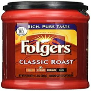 tHW[Y NVbN [Xg ҂R[q[ 11.3IX (6pbN) Folgers Classic Roast Medium Ground Coffee 11.3 oz (Pack of 6)
