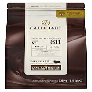 Callebaut No 811 ōxM[Y_[N`R[g J N[x`[ 54.5% - 2.5Kg Callebaut No 811 Finest Belgian Dark Chocolate Callets Couverture 54.5% - 2.5Kg