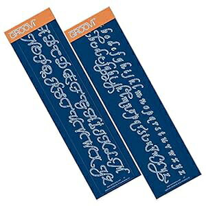 King Alphabet - Groovi {[_[ v[g yA Claritystamp King Alphabet - Groovi Border Plates Pair