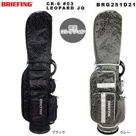 ブリーフィング BRIEFING 2025年5月発売 限定コレクション CR-6 #03 LEOPARD JQ GOLF ゴルフ BRG251D21 メンズ レディース ブリーフィング キャディーバッグ
