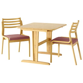 ダイニングテーブルセット 3点 2人掛け テーブル 幅90cm 2本脚 長方形 チェア 肘無 合皮 木製 天然木 コンパクト 合皮 おしゃれ シンプル Spade