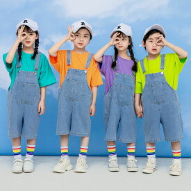 【送料無料】キッズ 上下セット 半袖 Tシャツ デニム サロペット パンツ ショートパンツ 子供 入学式 キッズ オーバーオール 男の子 女の子学生服 運動着 幼稚園 入学式 卒業式 発表会