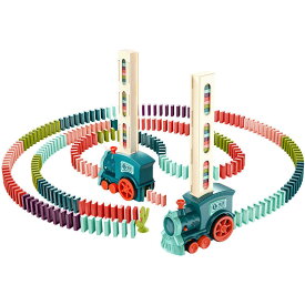 【送料無料】 知育玩具 ドミノ 電車 ドミノ60個 並べる 列車 おしゃれ 珍しい　誕生日 お祝い 面白い プレゼント おもちゃ