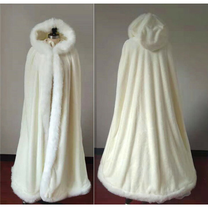 楽天市場 ロング マント もこもこ マントフード付き 丈 100cm 1cm 130cm 150cm 演出 白 ピンク ブラウン 黒 高品質 イベント 防寒防風 裏起毛 クリスマス ハロウィン パーティードレス通販 Glorypark