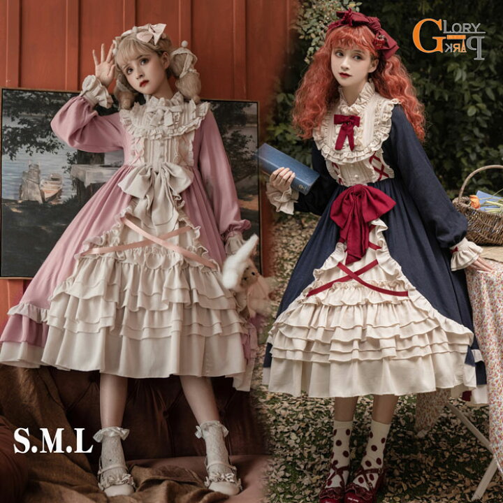 楽天市場】ロリータ ワンピース ガーリー Aライン Lolita レディース 