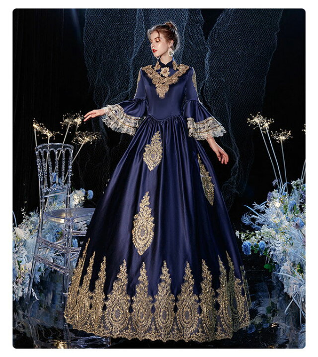 楽天市場 マリー アントワネット ロココ調 18世紀 バケーションドレス 貴族風 宮廷 お姫様ドレス クリスマスフレア ボールガウン レース サテン コスチューム バーガンディー コスプレ パーティードレス通販 Glorypark