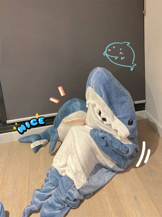 楽天市場】サメ寝袋 フランネル shark blanket サメブランケット サメ  