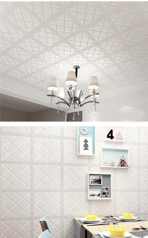 楽天市場 クッションブリックシート デザインタイル調 3d立体壁紙 70 70cm 寝室 テレビ背景 天井 リビング 装飾 Diy リフォーム 壁紙シート おしゃれ アレンジ リメイク 壁紙 ホワイト シンプル 洋風 お家時間 気分転換に 代引不可 パーティードレス通販 Glorypark