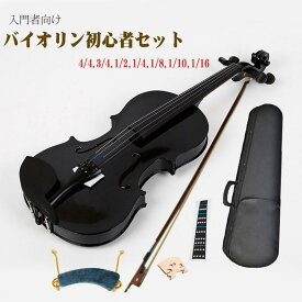 バイオリンおもちゃ 楽器 初心者 入門者 大人用 子ども用 バイオリン ヴァイオリン ケース付き 弦楽器 誕生日プレゼント 木製 6点セット 1/8 1/4 1/2 3/4 4/4 知育玩具 楽器玩具 クリスマス おもちゃグローリーパーク