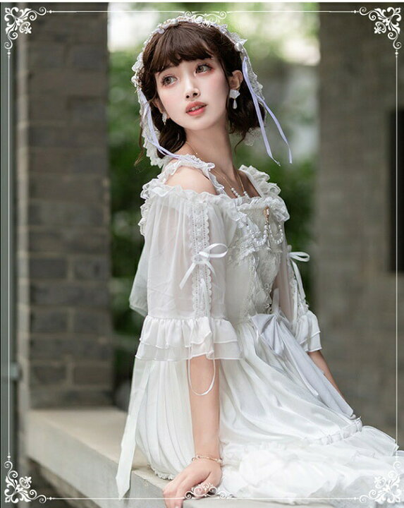 楽天市場】ロリータ ワンピース 花嫁 ゴスロリ Aライン Lolita メイド 
