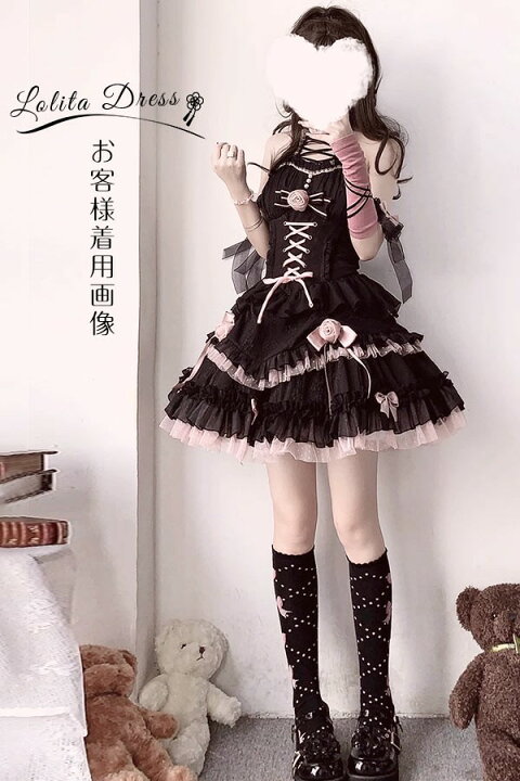 楽天市場】Lolita JSK Devil style 小悪魔系 ロリータ 猫系 プリンセス 
