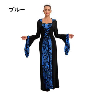【2点以上購入で300円OFFクーポン発行中】仮面舞踏会ドレス コスプレ ワンピース クリスマス ハロウィン ゴシック様式 ビクトリア風 宮廷服ドレス コスチューム パーティードレス ブラック