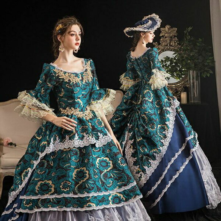 楽天市場】貴族 ドレス ステージ 舞台 衣装 中世貴族風 お姫様ドレス  