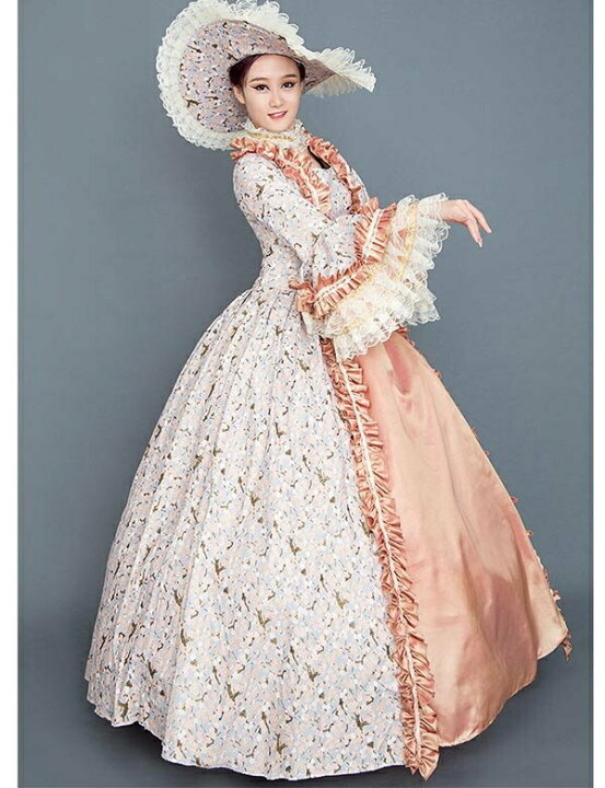 楽天市場】ロングドレス 貴族ドレス お姫様ドレス 中世ヨーロッパ 袖  