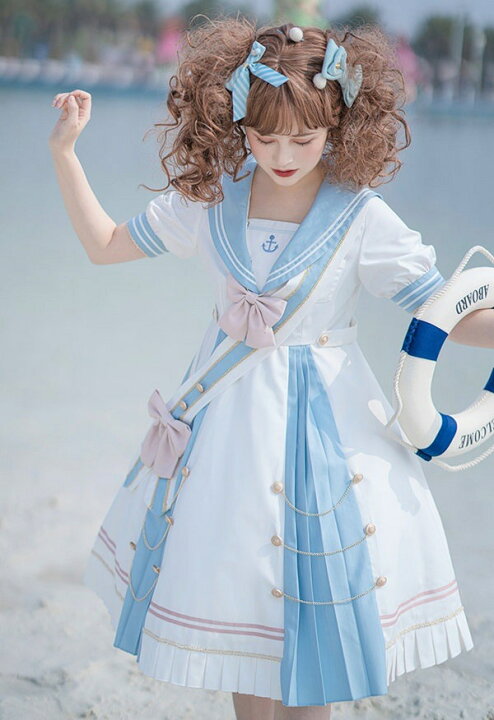 楽天市場】ワンピース レディース ロリータ ゴスロリ Aライン 半袖  