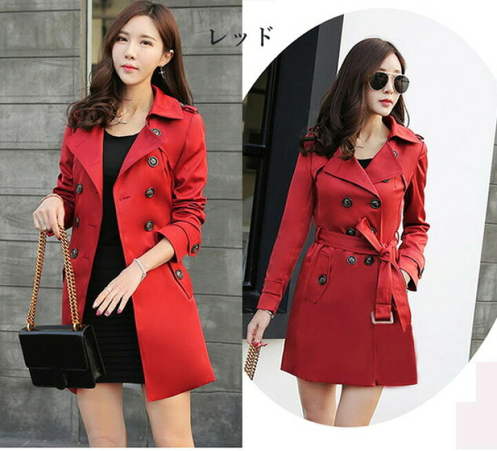 楽天市場】トレンチコート 大きいサイズ レディース テロンチ ベルト  