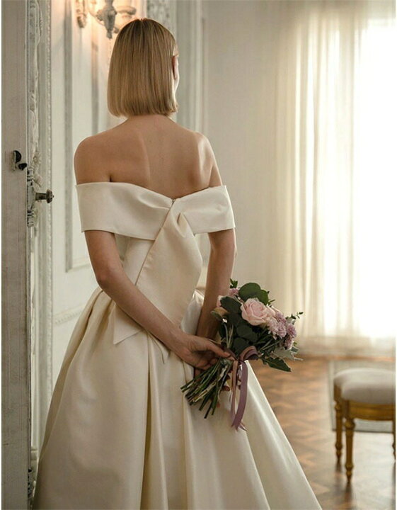 楽天市場】ウェディングドレス プリンセスドレス Aライン オフ  