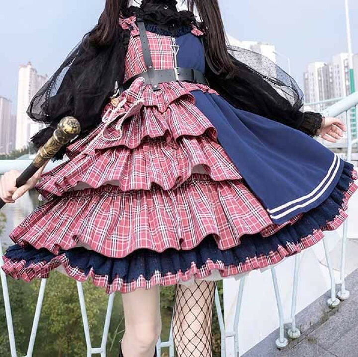 楽天市場】ロリータ ワンピース ゴスロリ 可愛い アイドル ガーリー A 