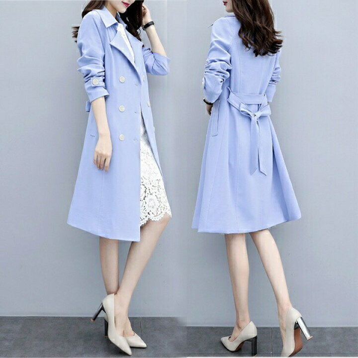 楽天市場】【S/M/L/XL】新作コート レディース 韓国 ロング トレンチ  