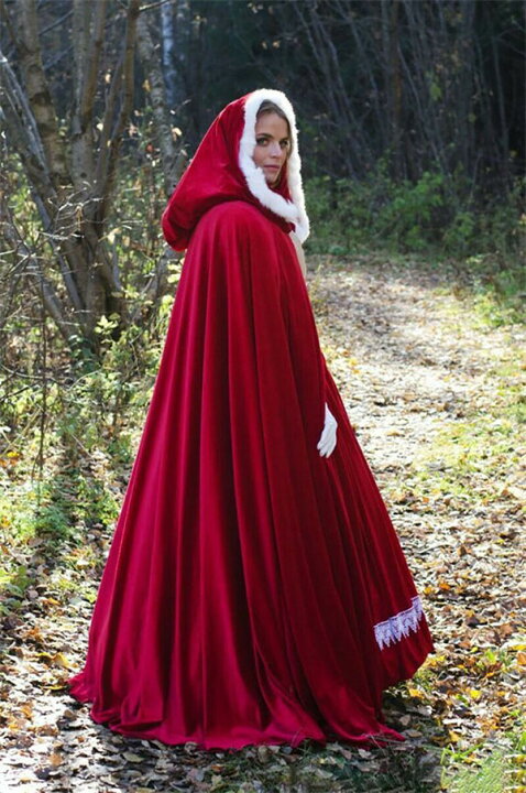 楽天市場】ロング マント 180cm 150cm フード有り フードあり 赤ずきん  