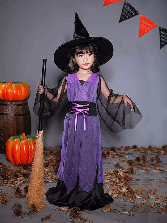 楽天市場】ハロウィン 魔女 コスプレ 帽子キッズ 子供 女の子 魔女 
