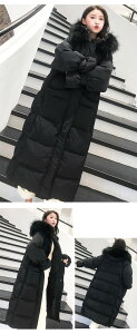 ダウンコート レディース ダウンジャケット 90%ダウン Aライン 帽子付き エコファー フード 母親 着やせ 大きいサイズ 黒 ブラック 厚手 冬服 防寒着 おしゃれ S M L LL 3L 4L きれいめ 20代 30代 4