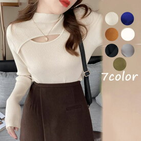 楽天市場 胸元 セクシー ニット セーター トップス レディースファッションの通販