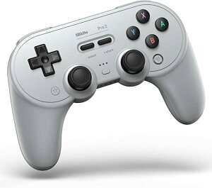 8Bitdo Pro 2 �Q�[���p�b�h�i�O���[ �o�[�W�����jNS Switch Windows Android macOS Steam Respberry Pi�p ��������
